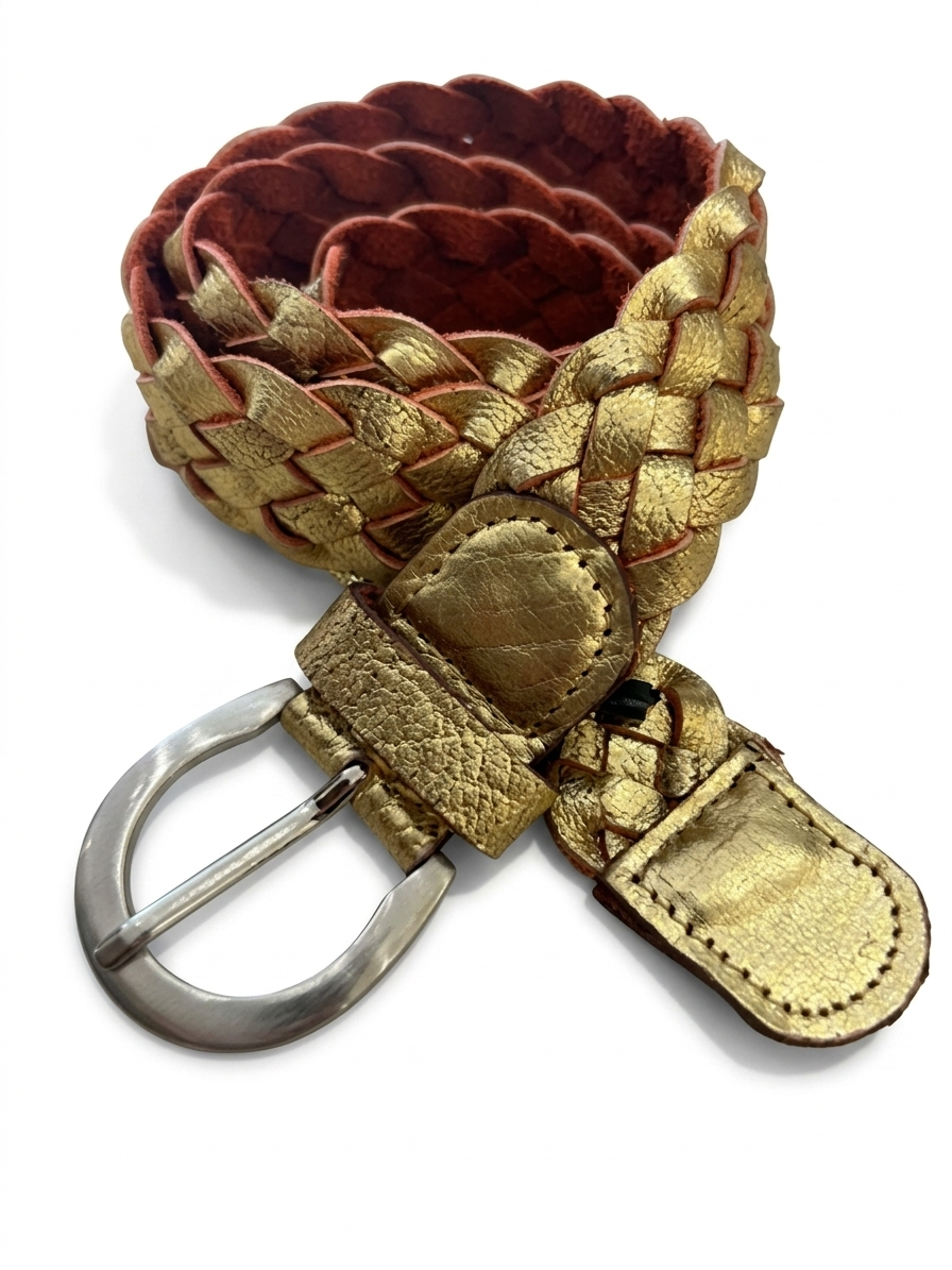 Ceinture en cuir Aurore Gold ￼