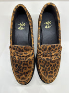 Mocassins WE DO Penny en Cuir Daim Imprimé Léopard — Le Chic Audacieux
