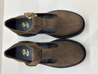 Salomés Chunky WE DO en Daim Marron — Élégance Retro-Chic
