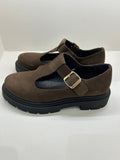 Salomés Chunky WE DO en Daim Marron — Élégance Retro-Chic