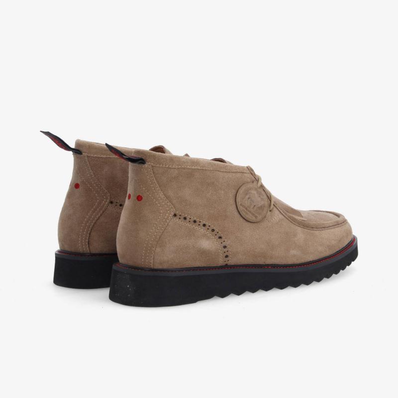 Boots / Bottines en Suède Beige Sable à Franges  SCHMOOVE – Élégance & Style Casual - RIPPLE CHUKKA M